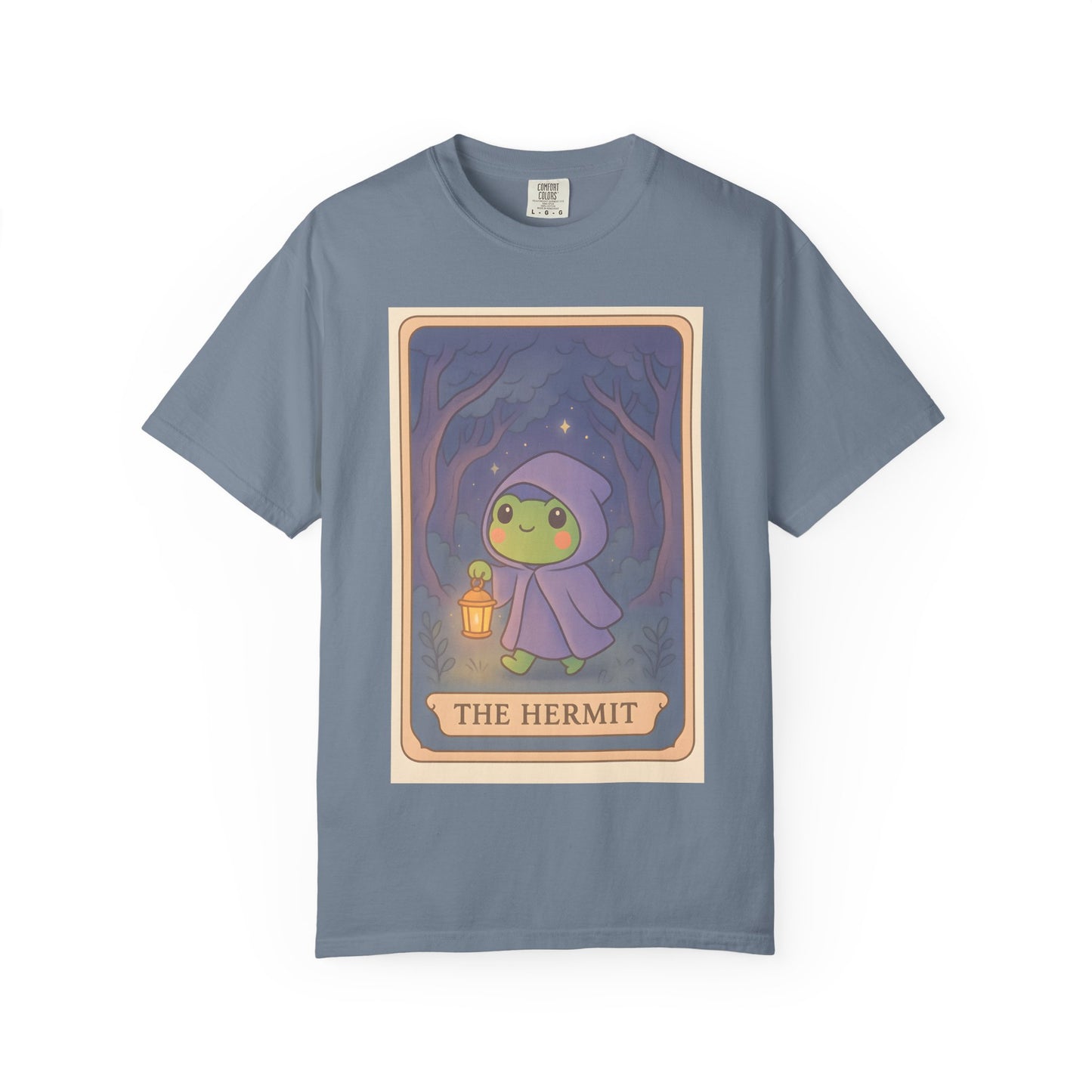 Unisex Garment-Dyed T-Shirt | Adorable Graphic T-shirt | Tarotoads! - “The Hermit"
