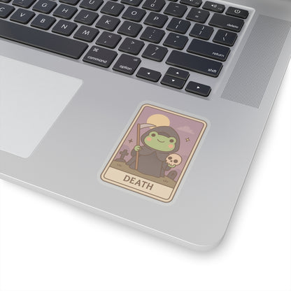 Cute Tarotoads! Frog Art - "Death" | Kiss-Cut Stickers
