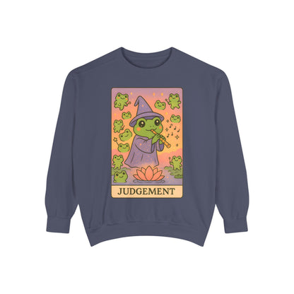 Cozy Tarotoads "Judgement" Unisex Sweatshirt | Astrology Apparel, Perfect for Casual Wear, Gift for Friends Family, Great For Frog and Tarot Lovers, Unisex Apparel