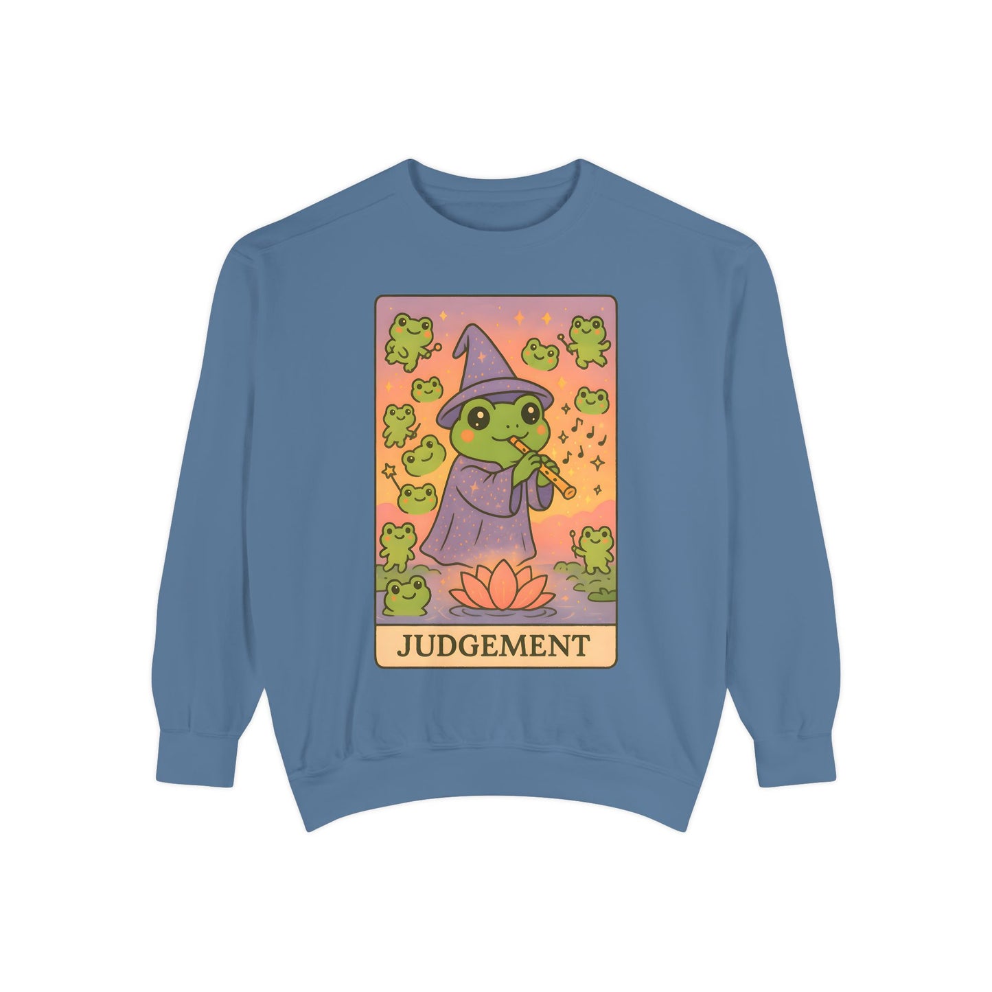 Cozy Tarotoads "Judgement" Unisex Sweatshirt | Astrology Apparel, Perfect for Casual Wear, Gift for Friends Family, Great For Frog and Tarot Lovers, Unisex Apparel