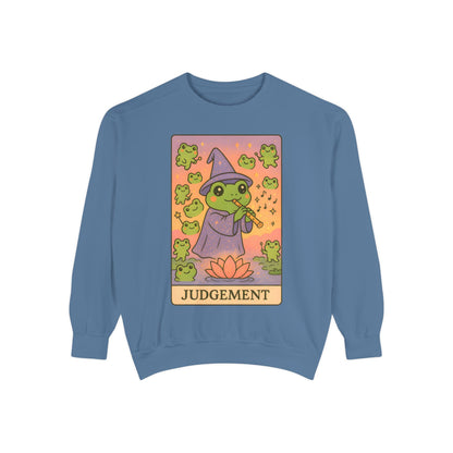Cozy Tarotoads "Judgement" Unisex Sweatshirt | Astrology Apparel, Perfect for Casual Wear, Gift for Friends Family, Great For Frog and Tarot Lovers, Unisex Apparel