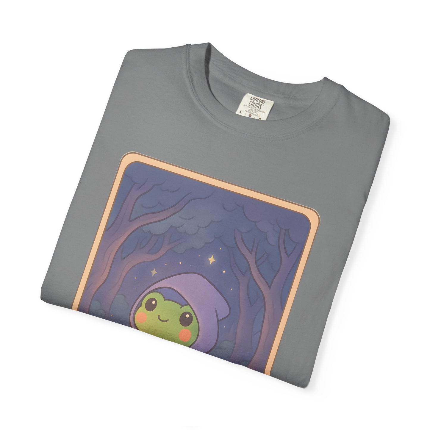 Cute Tarotoads "The Hermit" Unisex T-Shirt | Great for Halloween, Warm And Cozy, Great Gift Idea, Astrology Apparel, Unique Tarot Graphic T-Shirt, Good For Cold Weather