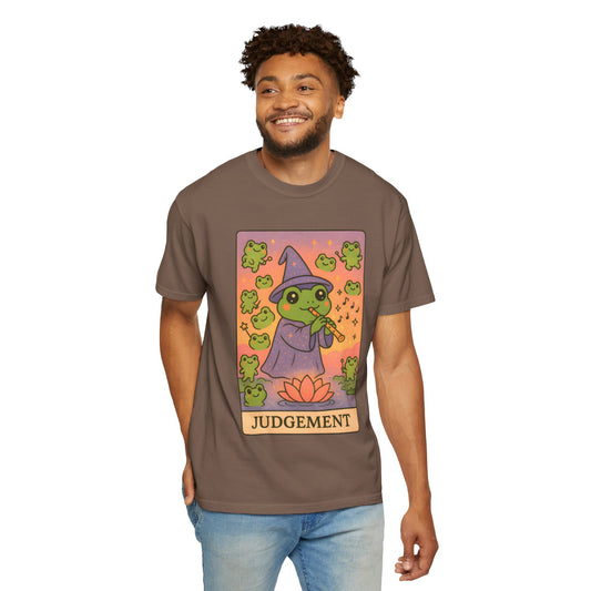 Cute Tarotoads "Judgement" Unisex T-Shirt | Great for Halloween, Warm And Cozy, Great Gift Idea, Astrology Apparel, Unique Tarot Graphic T-Shirt, Good For Cold Weather