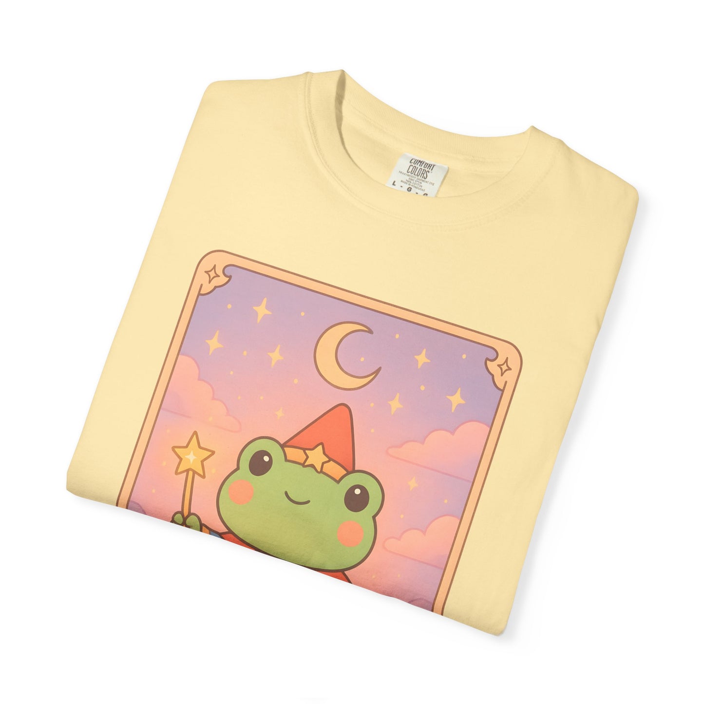 Unisex Garment-Dyed T-Shirt | Adorable Graphic T-shirt | Tarotoads! - “The Magician"
