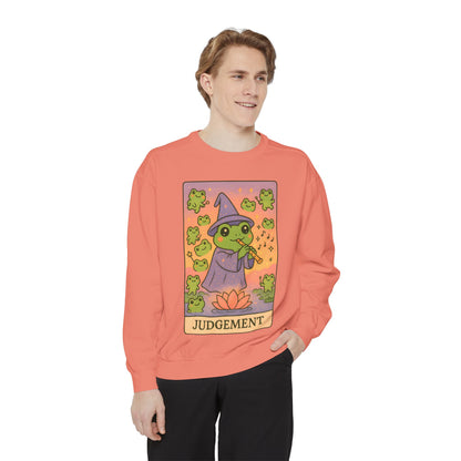 Cozy Tarotoads "Judgement" Unisex Sweatshirt | Astrology Apparel, Perfect for Casual Wear, Gift for Friends Family, Great For Frog and Tarot Lovers, Unisex Apparel