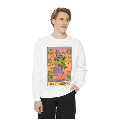 Cozy Tarotoads "Judgement" Unisex Sweatshirt | Astrology Apparel, Perfect for Casual Wear, Gift for Friends Family, Great For Frog and Tarot Lovers, Unisex Apparel