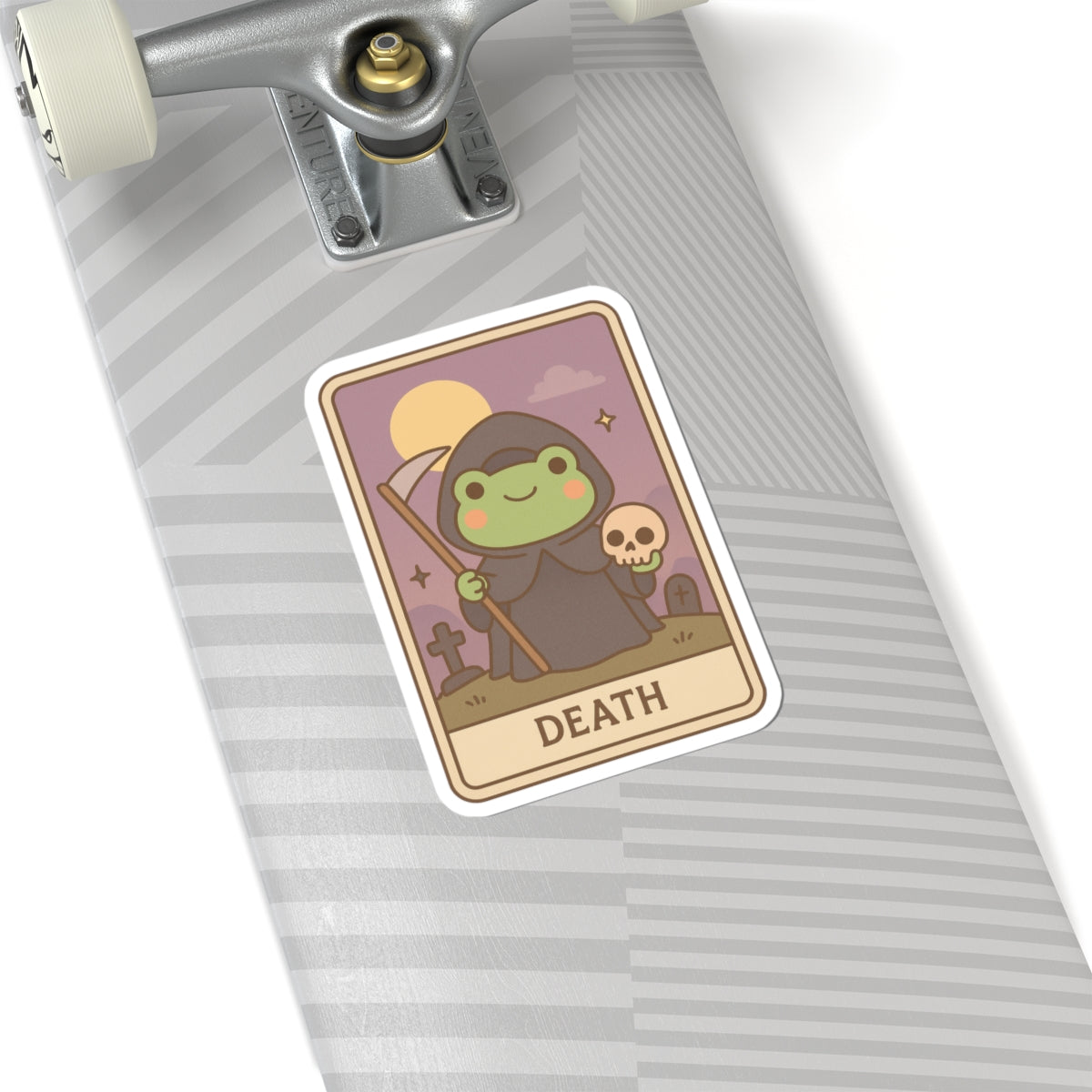 Cute Tarotoads! Frog Art - "Death" | Kiss-Cut Stickers