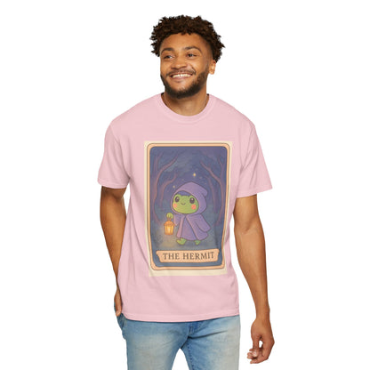 Unisex Garment-Dyed T-Shirt | Adorable Graphic T-shirt | Tarotoads! - “The Hermit"