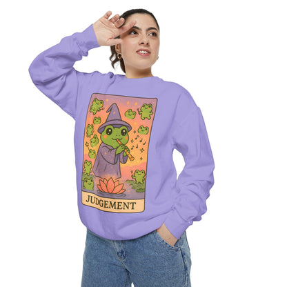 Cozy Tarotoads "Judgement" Unisex Sweatshirt | Astrology Apparel, Perfect for Casual Wear, Gift for Friends Family, Great For Frog and Tarot Lovers, Unisex Apparel