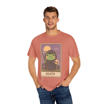 Unisex Garment-Dyed T-Shirt | Adorable Graphic T-shirt | Tarotoads! - “Death"