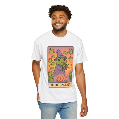 Cute Tarotoads "Judgement" Unisex T-Shirt | Great for Halloween, Warm And Cozy, Great Gift Idea, Astrology Apparel, Unique Tarot Graphic T-Shirt, Good For Cold Weather