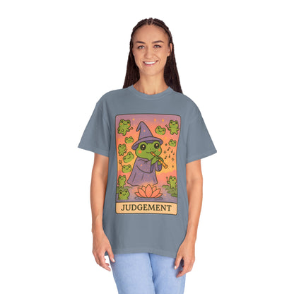 Cute Tarotoads "Judgement" Unisex T-Shirt | Great for Halloween, Warm And Cozy, Great Gift Idea, Astrology Apparel, Unique Tarot Graphic T-Shirt, Good For Cold Weather