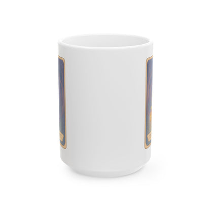 Adorable Tarotoads! "The Hermit" White Ceramic Mug | Cozy Vibes for Coffee Lovers, Perfect Gift for Birthdays, Anniversaries, or Just Because <3