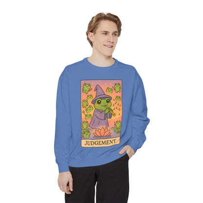 Cozy Tarotoads "Judgement" Unisex Sweatshirt | Astrology Apparel, Perfect for Casual Wear, Gift for Friends Family, Great For Frog and Tarot Lovers, Unisex Apparel