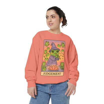 Cozy Tarotoads "Judgement" Unisex Sweatshirt | Astrology Apparel, Perfect for Casual Wear, Gift for Friends Family, Great For Frog and Tarot Lovers, Unisex Apparel
