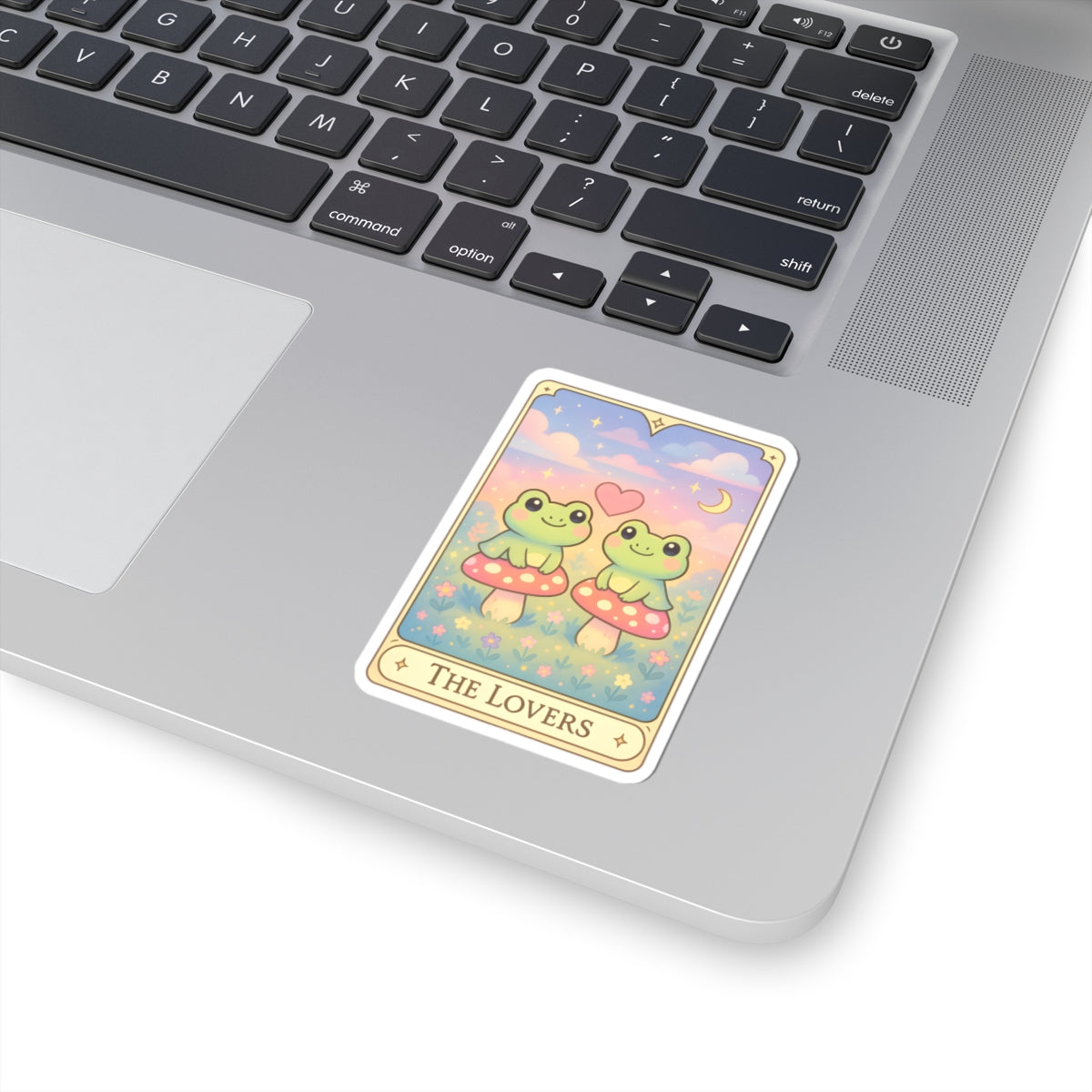 Adorable Tarotoads! "The Lovers" Kiss-Cut Stickers | Cute Couple Decals, Whimsical Wall Decor, Gifts for Friends, Love Theme Accessories