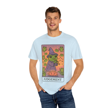 Cute Tarotoads "Judgement" Unisex T-Shirt | Great for Halloween, Warm And Cozy, Great Gift Idea, Astrology Apparel, Unique Tarot Graphic T-Shirt, Good For Cold Weather