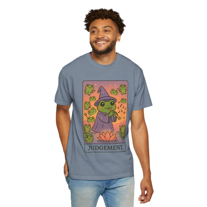 Cute Tarotoads "Judgement" Unisex T-Shirt | Great for Halloween, Warm And Cozy, Great Gift Idea, Astrology Apparel, Unique Tarot Graphic T-Shirt, Good For Cold Weather