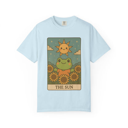 Cute Tarotoads "The Sun" Unisex T-Shirt | Great for Halloween, Warm And Cozy, Great Gift Idea, Astrology Apparel, Unique Tarot Graphic T-Shirt, Good For Cold Weather
