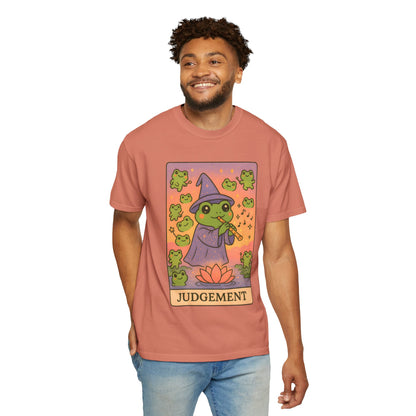 Cute Tarotoads "Judgement" Unisex T-Shirt | Great for Halloween, Warm And Cozy, Great Gift Idea, Astrology Apparel, Unique Tarot Graphic T-Shirt, Good For Cold Weather