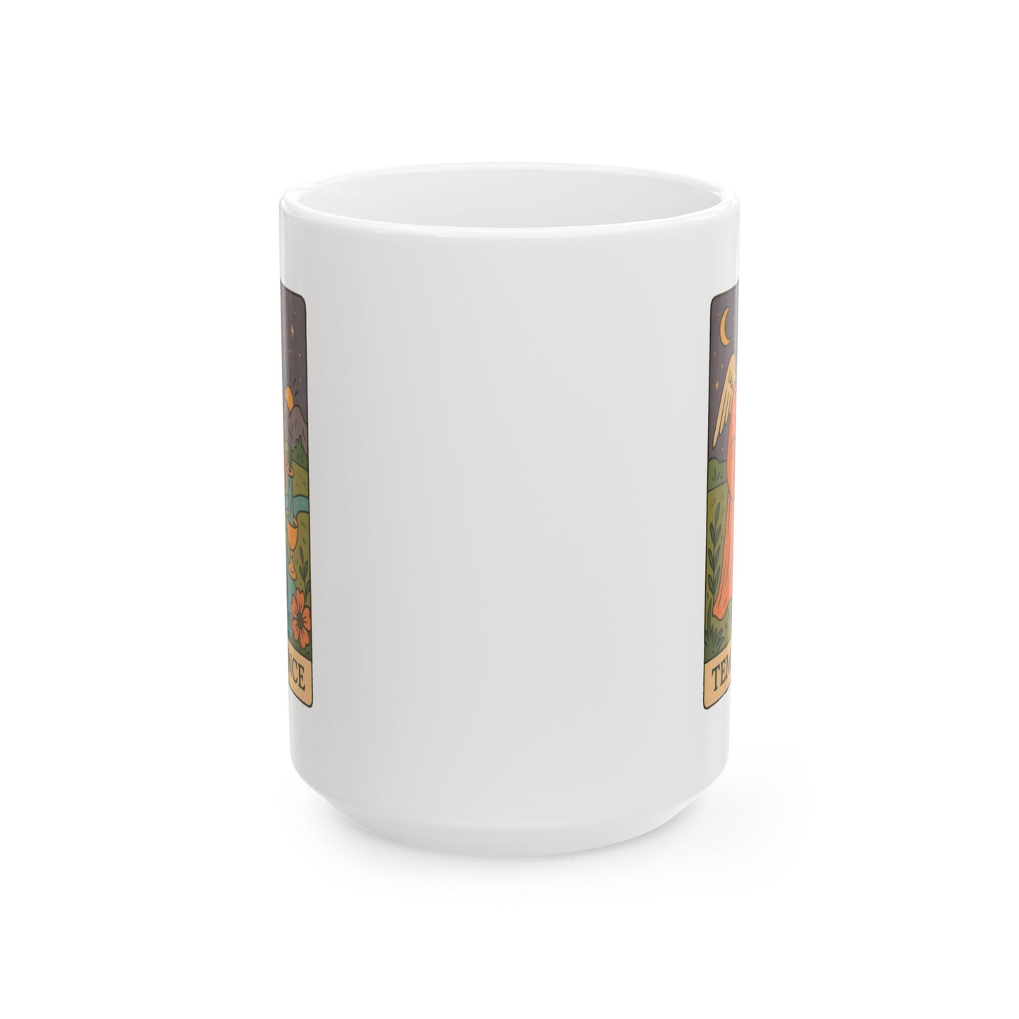 Ceramic Tarotoads! "Temperance" Mug - Embrace Your Journey, Unique Gift for Spiritualists, Mystical Tea and Coffee Lover, Astrology Decor, 11oz and 15oz