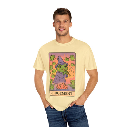 Cute Tarotoads "Judgement" Unisex T-Shirt | Great for Halloween, Warm And Cozy, Great Gift Idea, Astrology Apparel, Unique Tarot Graphic T-Shirt, Good For Cold Weather