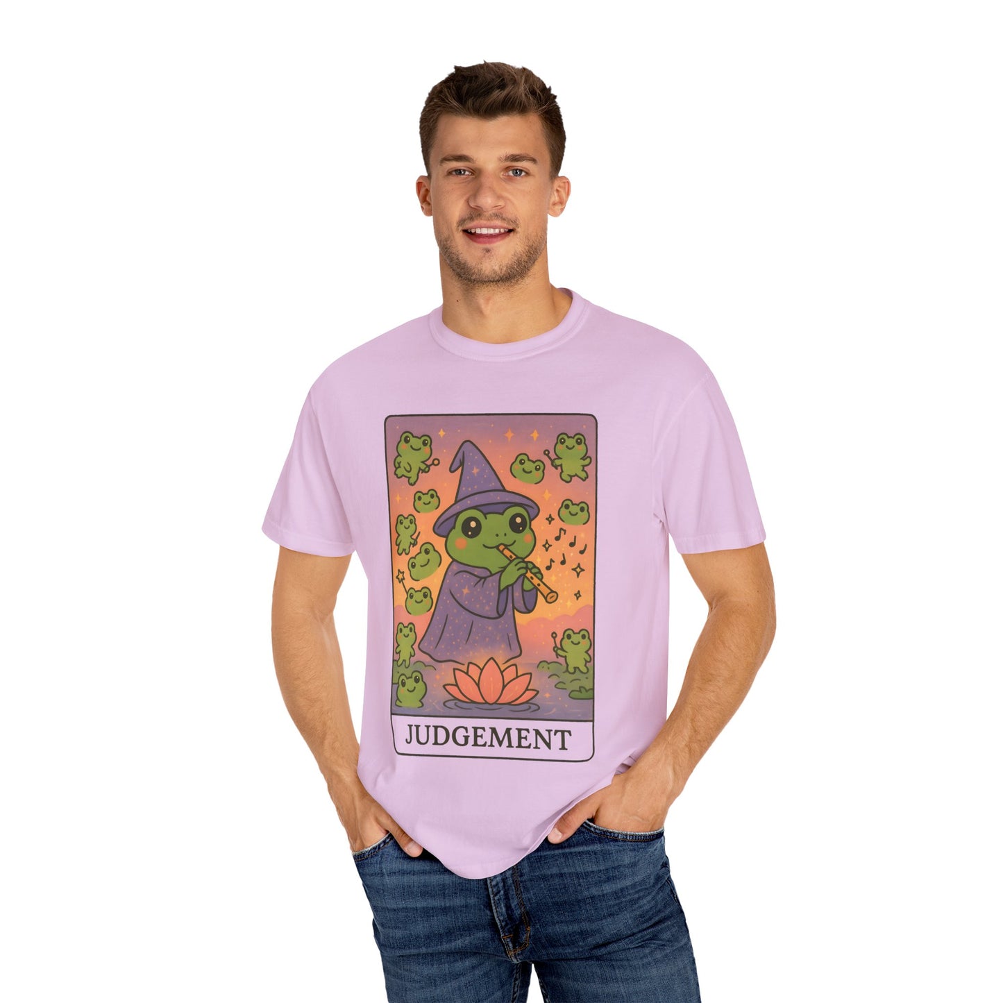 Cute Tarotoads "Judgement" Unisex T-Shirt | Great for Halloween, Warm And Cozy, Great Gift Idea, Astrology Apparel, Unique Tarot Graphic T-Shirt, Good For Cold Weather