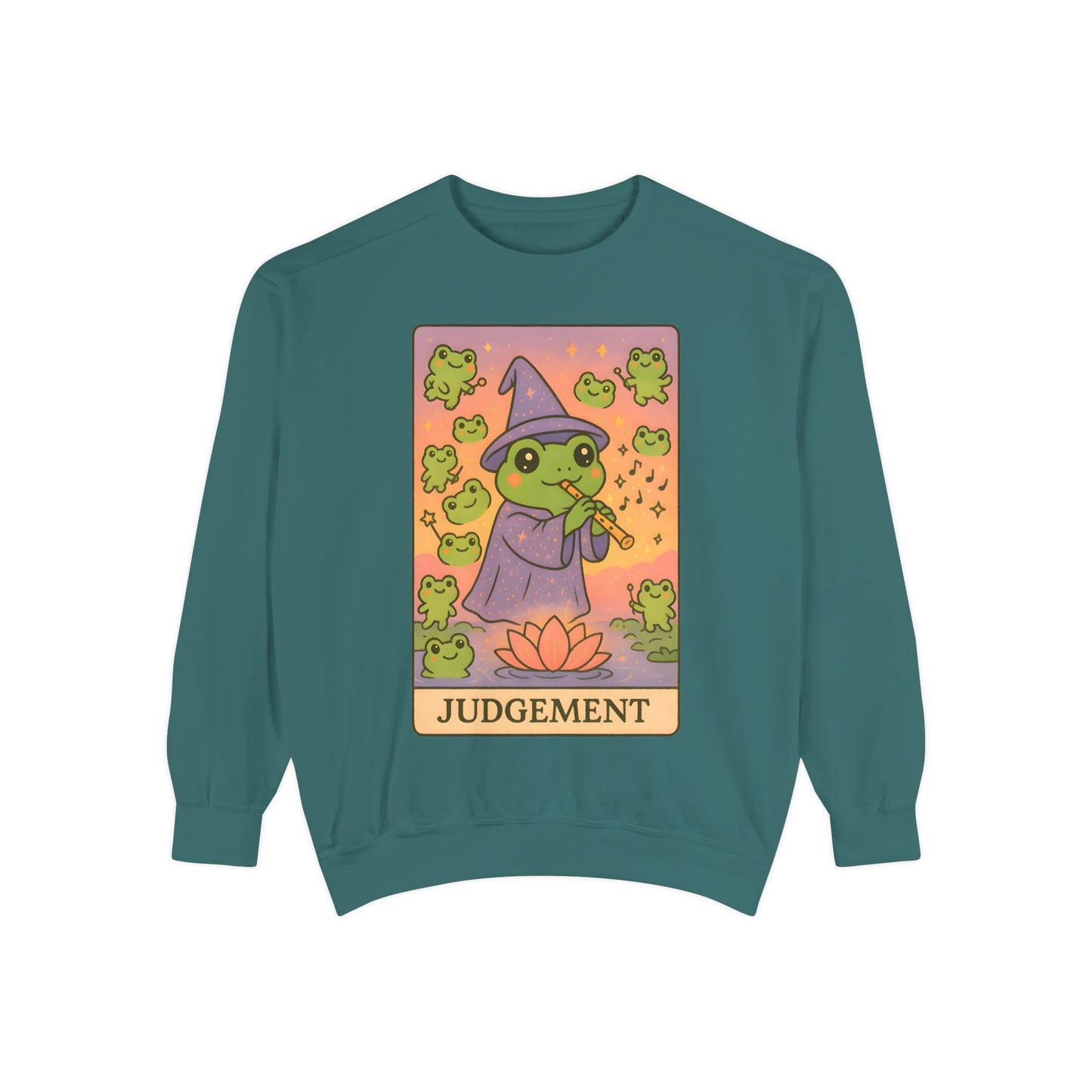 Cozy Tarotoads "Judgement" Unisex Sweatshirt | Astrology Apparel, Perfect for Casual Wear, Gift for Friends Family, Great For Frog and Tarot Lovers, Unisex Apparel