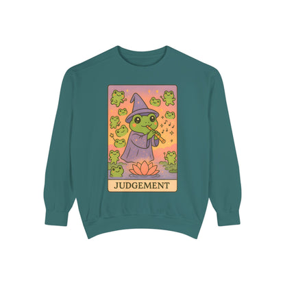 Cozy Tarotoads "Judgement" Unisex Sweatshirt | Astrology Apparel, Perfect for Casual Wear, Gift for Friends Family, Great For Frog and Tarot Lovers, Unisex Apparel