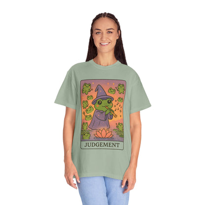 Cute Tarotoads "Judgement" Unisex T-Shirt | Great for Halloween, Warm And Cozy, Great Gift Idea, Astrology Apparel, Unique Tarot Graphic T-Shirt, Good For Cold Weather
