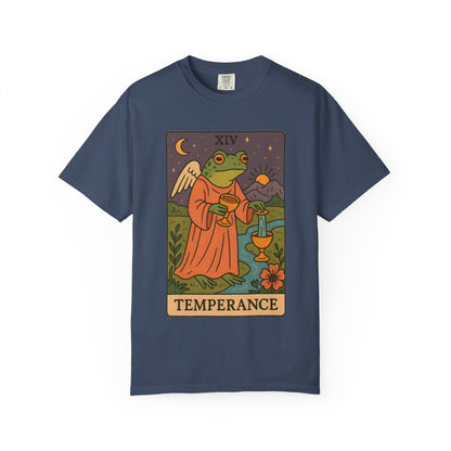 Frog Temperance T-Shirt | Unisex Vintage Style Tee for Nature Lovers, Tarot Fans, Eco-Friendly Gift, Bohemian Apparel, Casual Wear