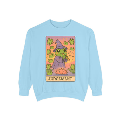 Cozy Tarotoads "Judgement" Unisex Sweatshirt | Astrology Apparel, Perfect for Casual Wear, Gift for Friends Family, Great For Frog and Tarot Lovers, Unisex Apparel