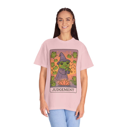 Cute Tarotoads "Judgement" Unisex T-Shirt | Great for Halloween, Warm And Cozy, Great Gift Idea, Astrology Apparel, Unique Tarot Graphic T-Shirt, Good For Cold Weather