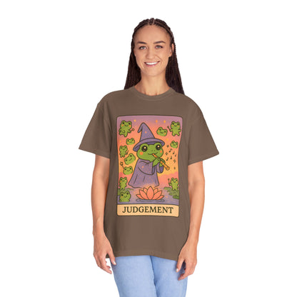 Cute Tarotoads "Judgement" Unisex T-Shirt | Great for Halloween, Warm And Cozy, Great Gift Idea, Astrology Apparel, Unique Tarot Graphic T-Shirt, Good For Cold Weather