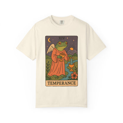 Frog Temperance T-Shirt | Unisex Vintage Style Tee for Nature Lovers, Tarot Fans, Eco-Friendly Gift, Bohemian Apparel, Casual Wear