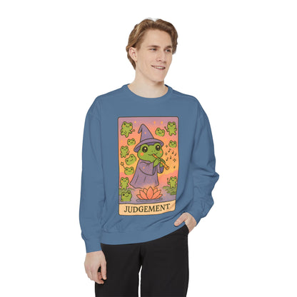 Cozy Tarotoads "Judgement" Unisex Sweatshirt | Astrology Apparel, Perfect for Casual Wear, Gift for Friends Family, Great For Frog and Tarot Lovers, Unisex Apparel