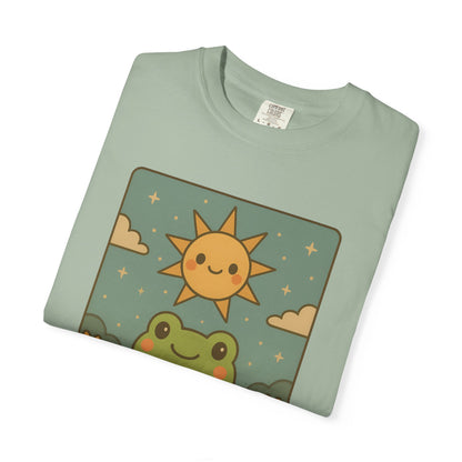 Cute Tarotoads "The Sun" Unisex T-Shirt | Great for Halloween, Warm And Cozy, Great Gift Idea, Astrology Apparel, Unique Tarot Graphic T-Shirt, Good For Cold Weather