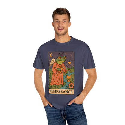 Frog Temperance T-Shirt | Unisex Vintage Style Tee for Nature Lovers, Tarot Fans, Eco-Friendly Gift, Bohemian Apparel, Casual Wear