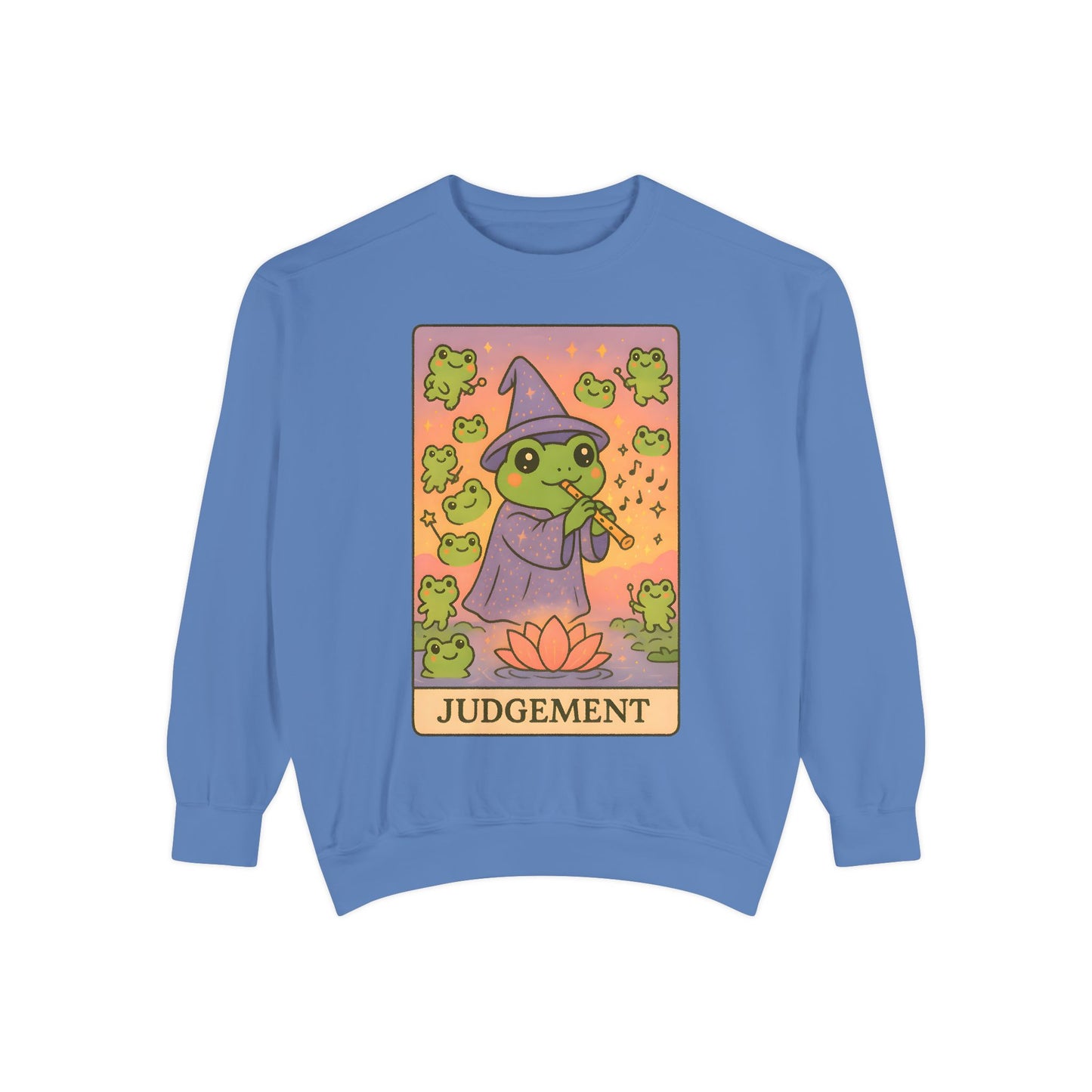 Cozy Tarotoads "Judgement" Unisex Sweatshirt | Astrology Apparel, Perfect for Casual Wear, Gift for Friends Family, Great For Frog and Tarot Lovers, Unisex Apparel