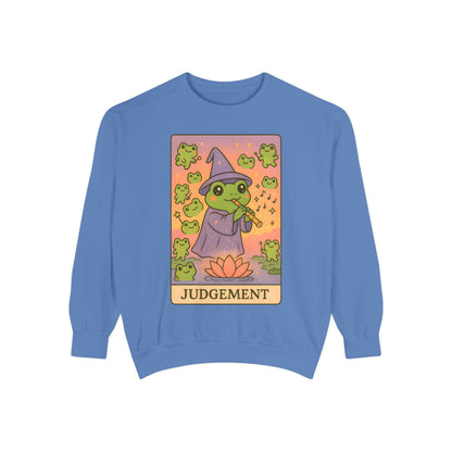 Cozy Tarotoads "Judgement" Unisex Sweatshirt | Astrology Apparel, Perfect for Casual Wear, Gift for Friends Family, Great For Frog and Tarot Lovers, Unisex Apparel
