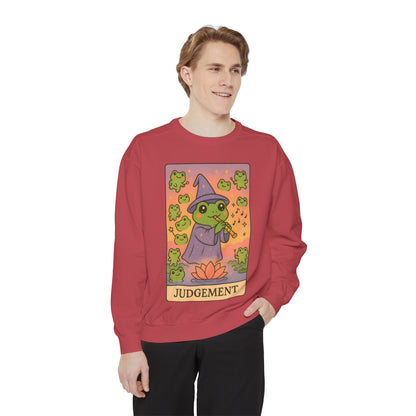 Cozy Tarotoads "Judgement" Unisex Sweatshirt | Astrology Apparel, Perfect for Casual Wear, Gift for Friends Family, Great For Frog and Tarot Lovers, Unisex Apparel
