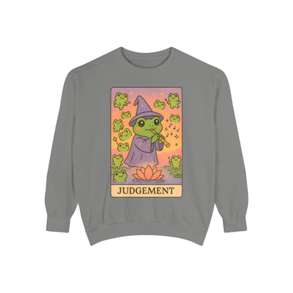 Cozy Tarotoads "Judgement" Unisex Sweatshirt | Astrology Apparel, Perfect for Casual Wear, Gift for Friends Family, Great For Frog and Tarot Lovers, Unisex Apparel