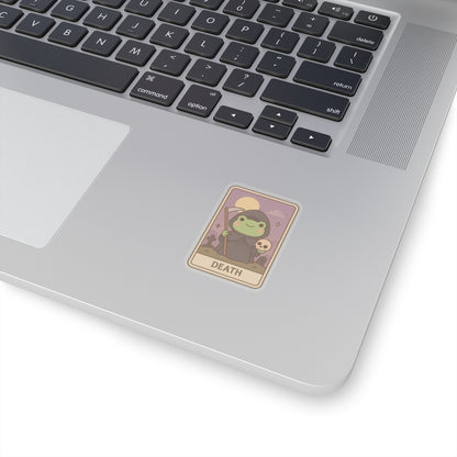 Cute Tarotoads! Frog Art - "Death" | Kiss-Cut Stickers