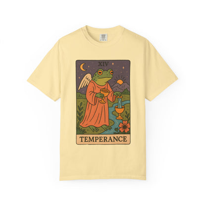 Frog Temperance T-Shirt | Unisex Vintage Style Tee for Nature Lovers, Tarot Fans, Eco-Friendly Gift, Bohemian Apparel, Casual Wear