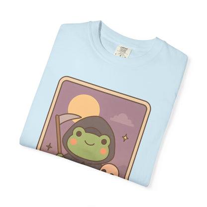 Unisex Garment-Dyed T-Shirt | Adorable Graphic T-shirt | Tarotoads! - “Death"
